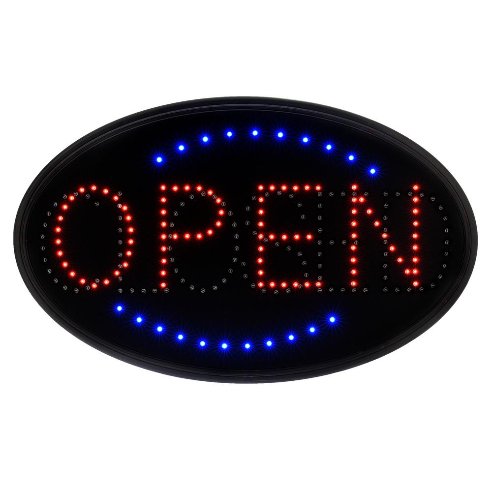 Alpine Industries 23 In. X 14 In. Led 2 Message Open Closed Sign-497-09 