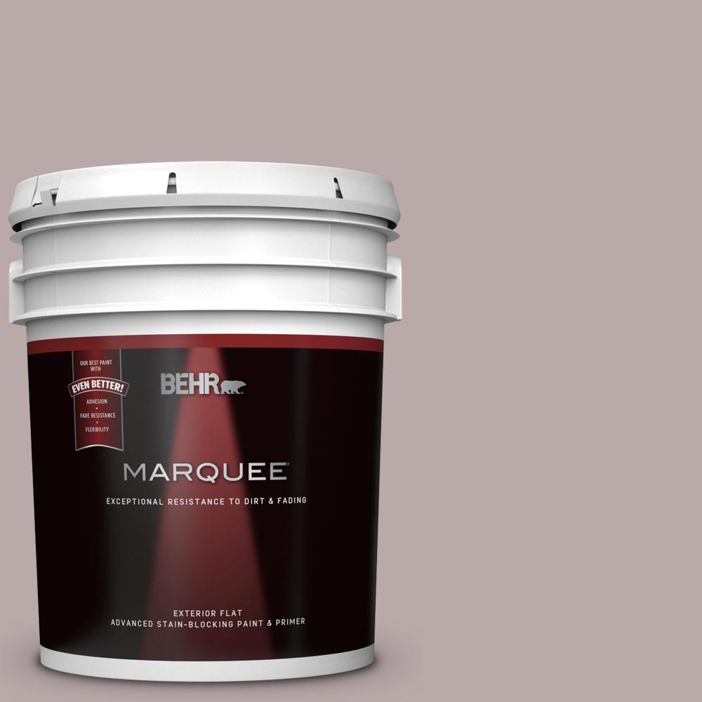 BEHR MARQUEE 5 gal. 730B4 Winter Cocoa Flat Exterior Paint and Primer