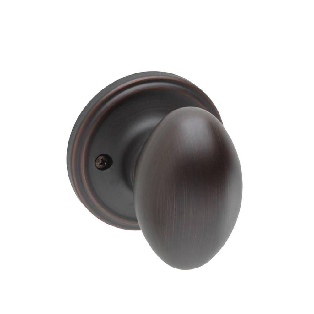 Copper Creek Egg Tuscan Bronze Dummy Door KnobEK2090TB The Home Depot