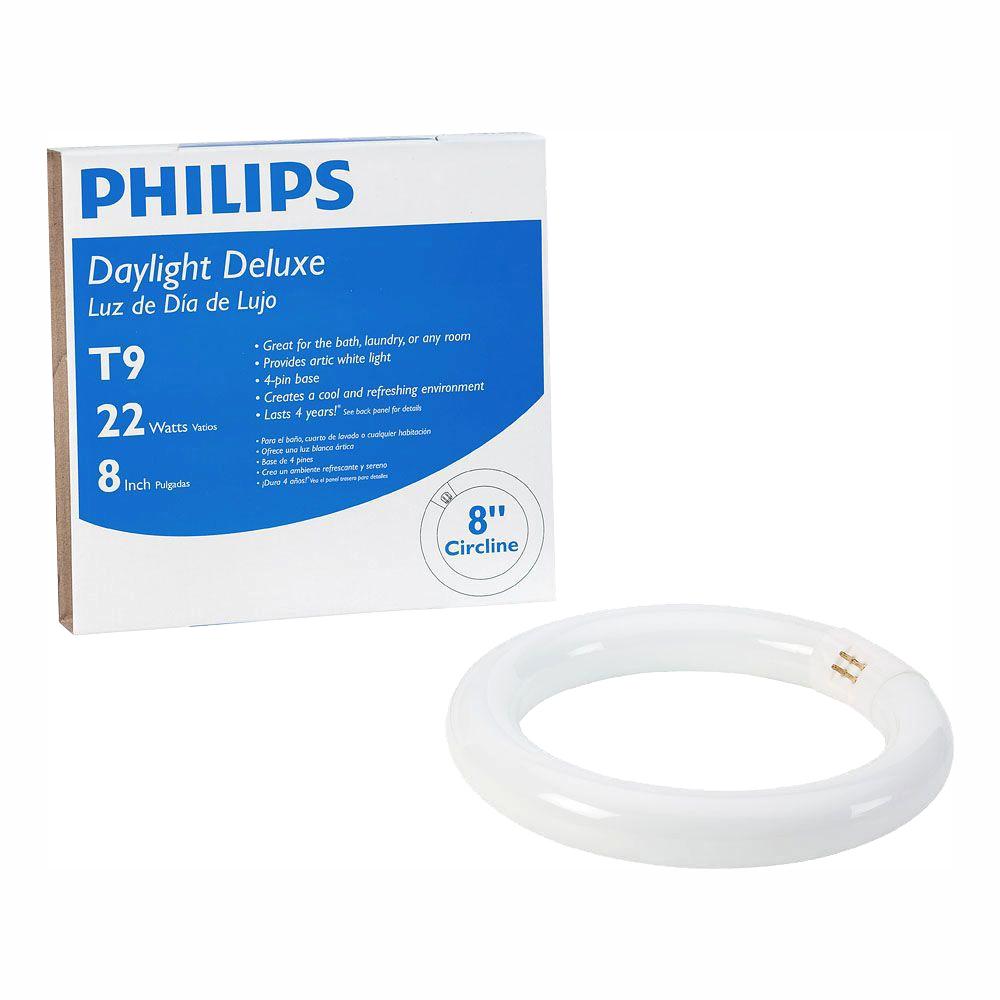 Philips 22Watt 8 in. Linear T9 Fluorescent Tube Light Bulb Daylight