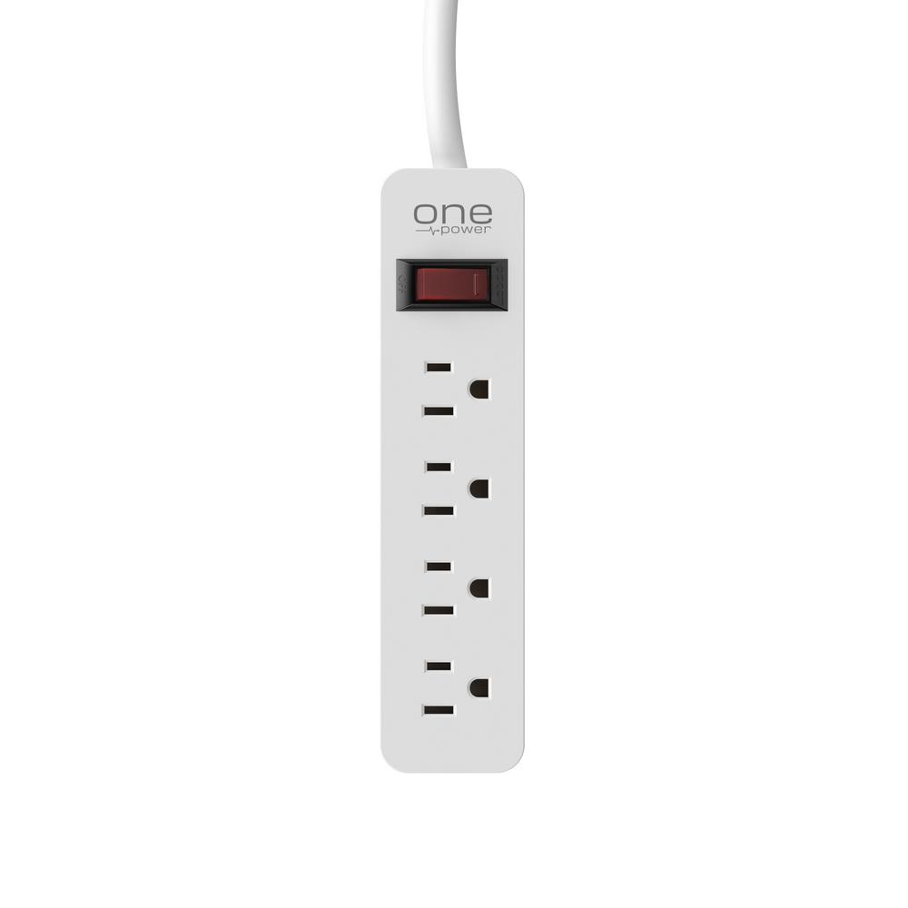 4 Outlet Strip By One Ps401 The Home Depot