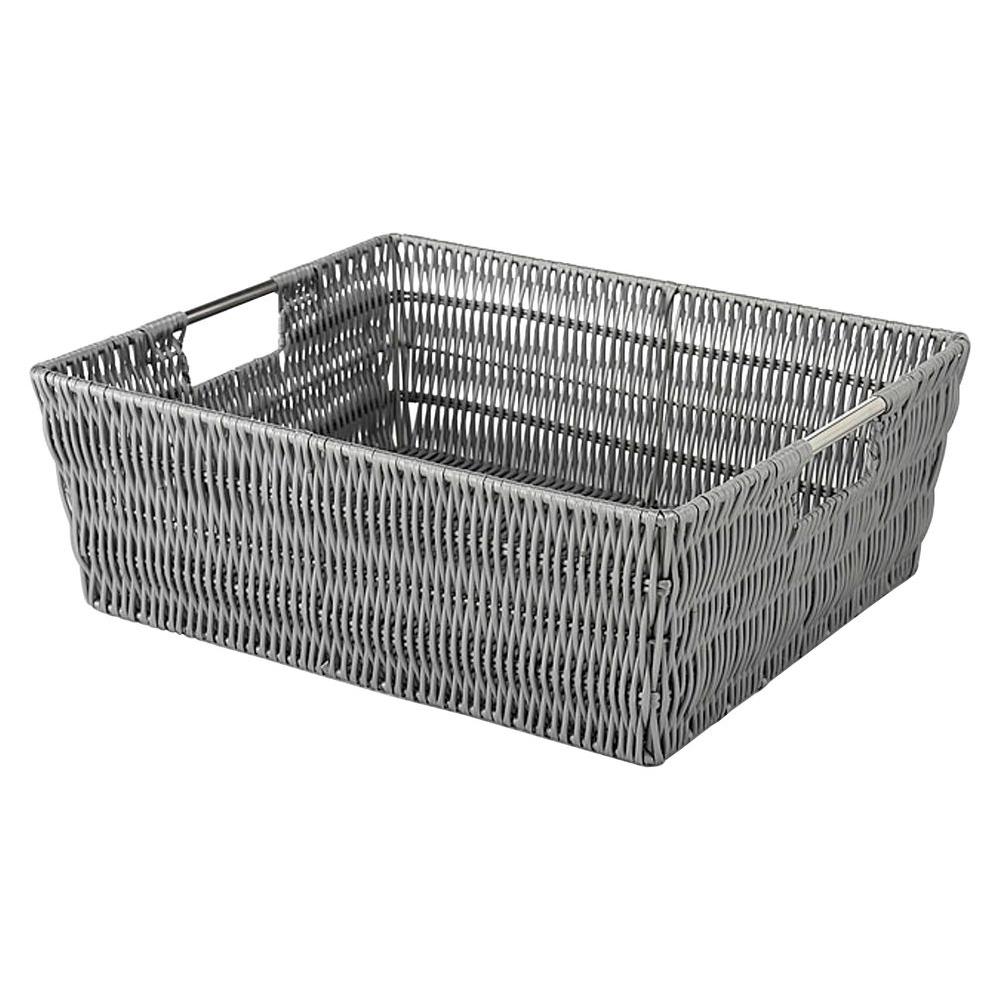 white tote basket