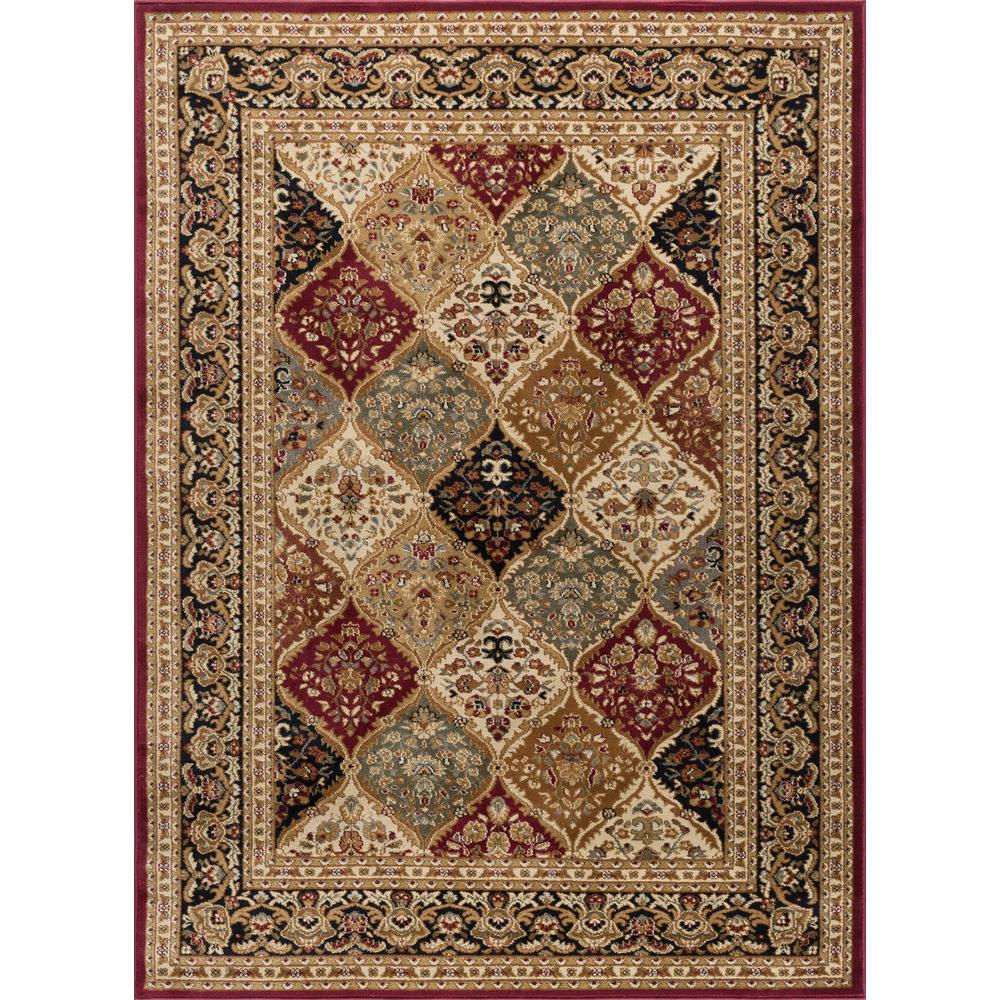 Tayse Rugs Sensation Red 11 Ft X 15 Transitional Area Rug