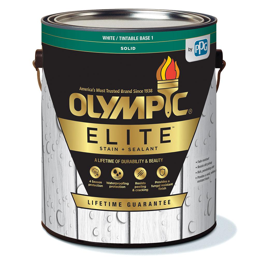 Elite 1 Gal. Base 1 Solid Advanced Exterior Stain and Sealant in One
