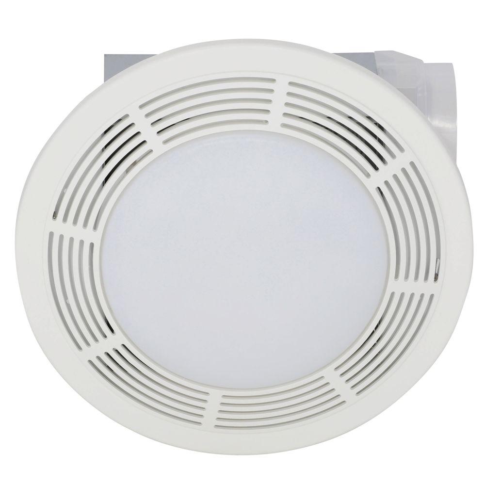 Broan 100 CFM Ceiling Bathroom Exhaust Bath Fan With Light 751 The   Broan Bath Fans 751 64 1000 