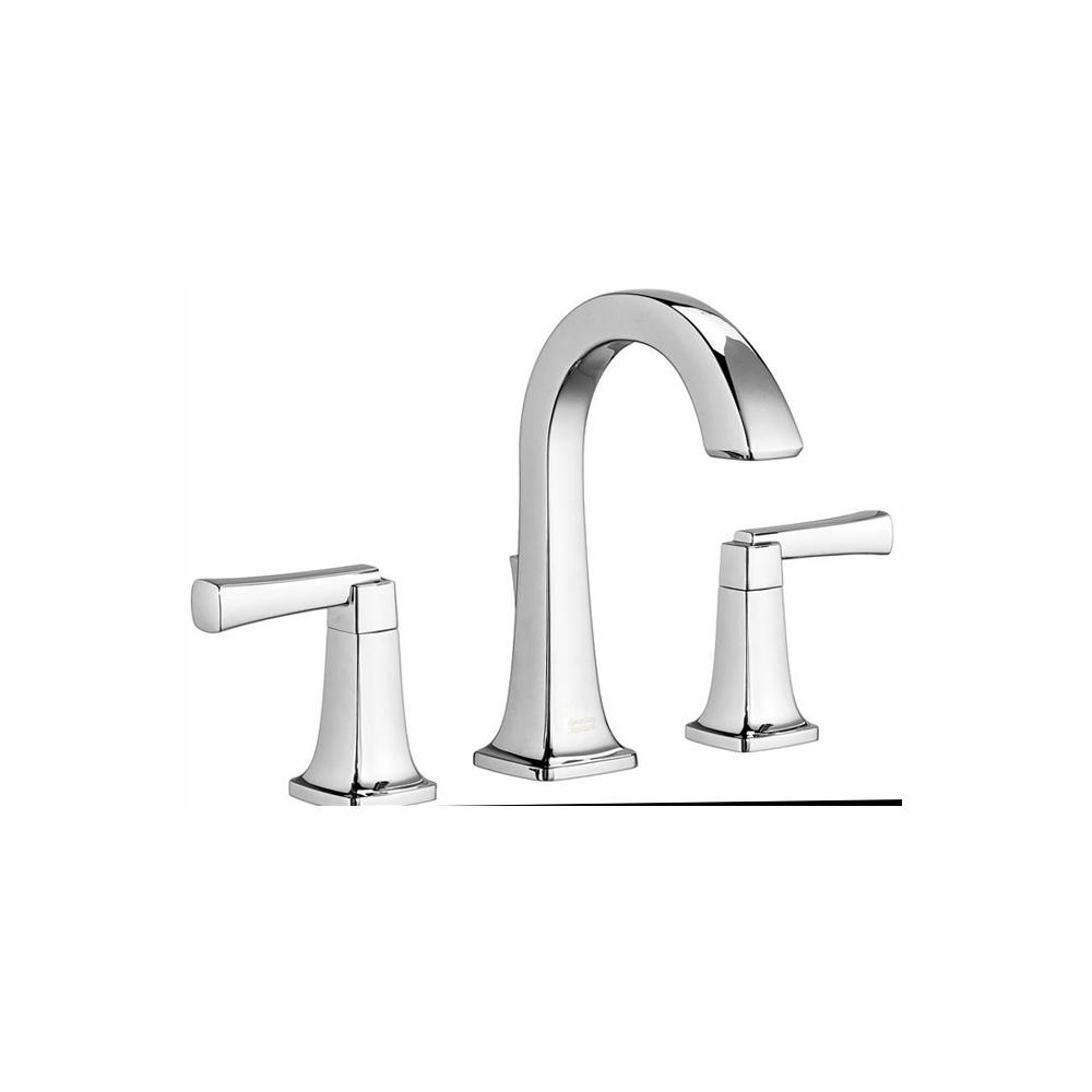 American Standard Townsend 8 In Widespread 2 Handle High Arc Bathroom Faucet With Speed Connect Drain In Polished Chrome 7353801 002 The Home Depot