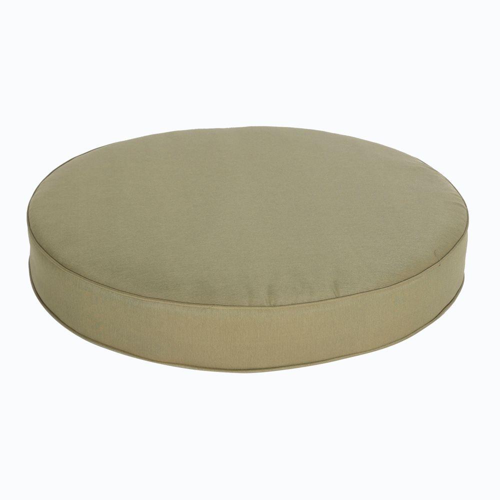 Hampton Bay Edington 38 in. Green Round Replacement Patio Ottoman Cushion141034OT38CSH The