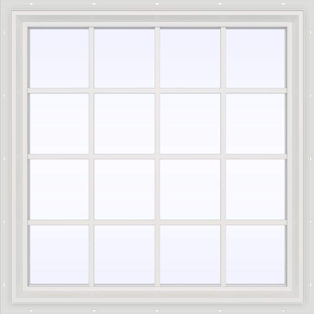 JELD-WEN 47.5 In. X 47.5 In. V-2500 Series Fixed Picture Vinyl Window ...