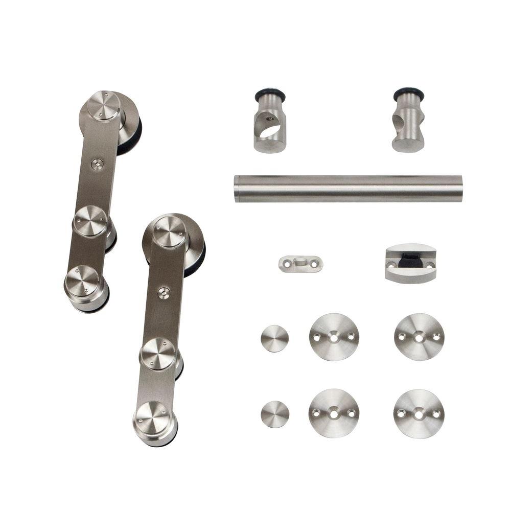 Stainless Glide Stainless Steel Top Mount Dual Wheel Rolling Door