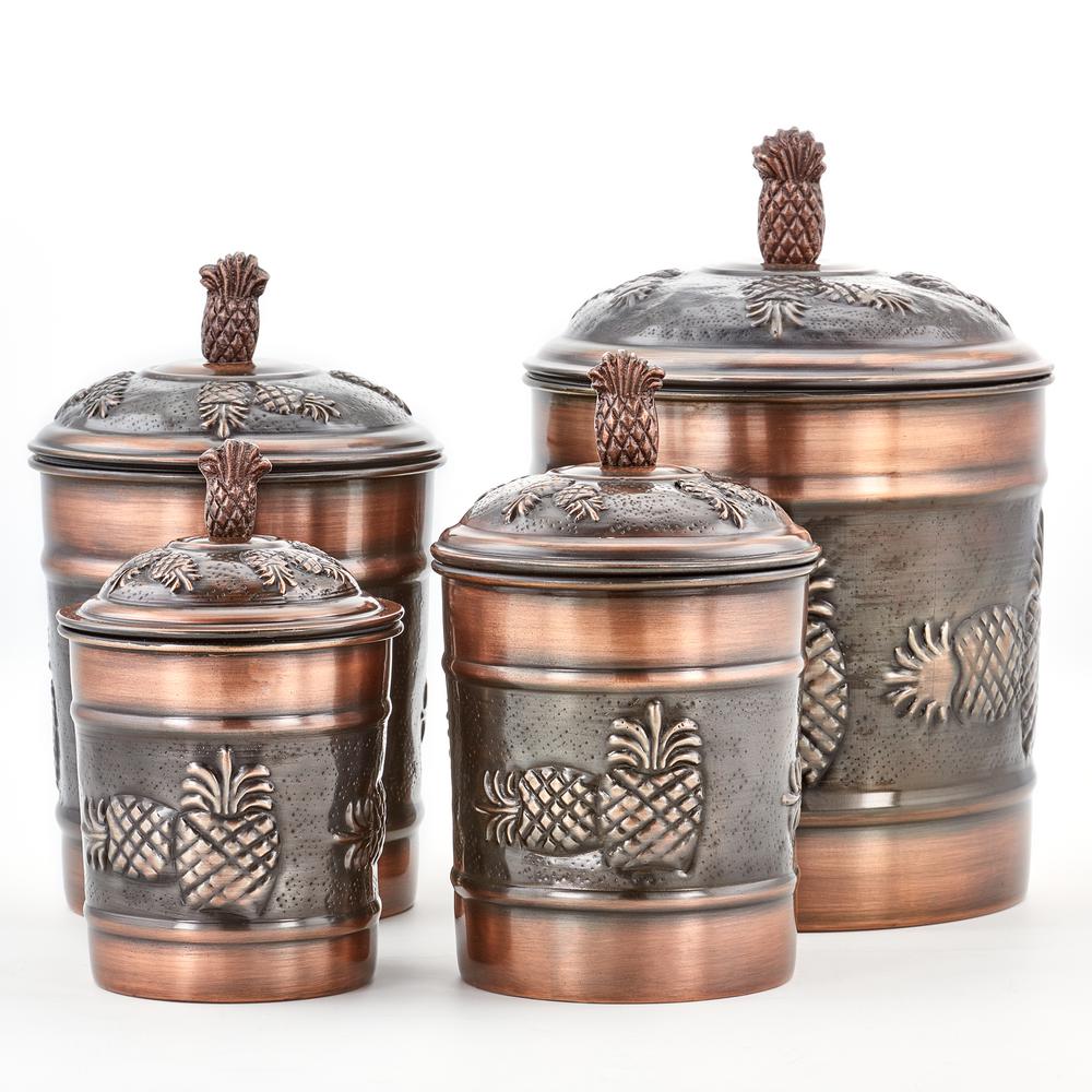Old Dutch 4 Piece 4 Qt 2 Qt 1 Qt 1 Qt Antique Copper