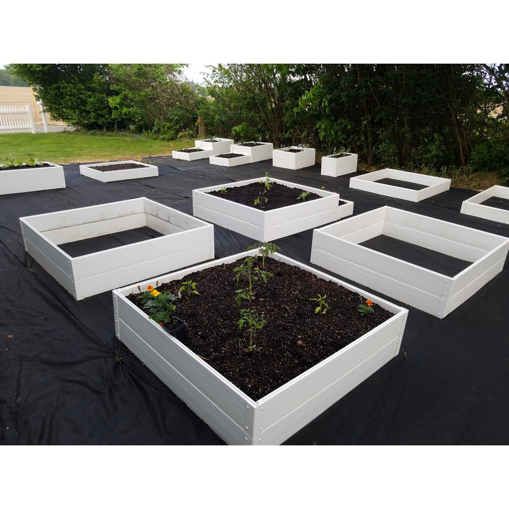 Handy Bed 2 Ft X 3 Square Foot Design Stack Able White Vinyl Raised Garden Kit Hb 23tgw The Home Depot - White Vinyl Raised Garden Bed 2 Pack Handy Bed 2 Ft X 3 Square Foot Design Stack Able White Vinyl Raised Garden Kit Hb 23tgw The Home Depot - White Vinyl Raised Garden Bed 2 Pack