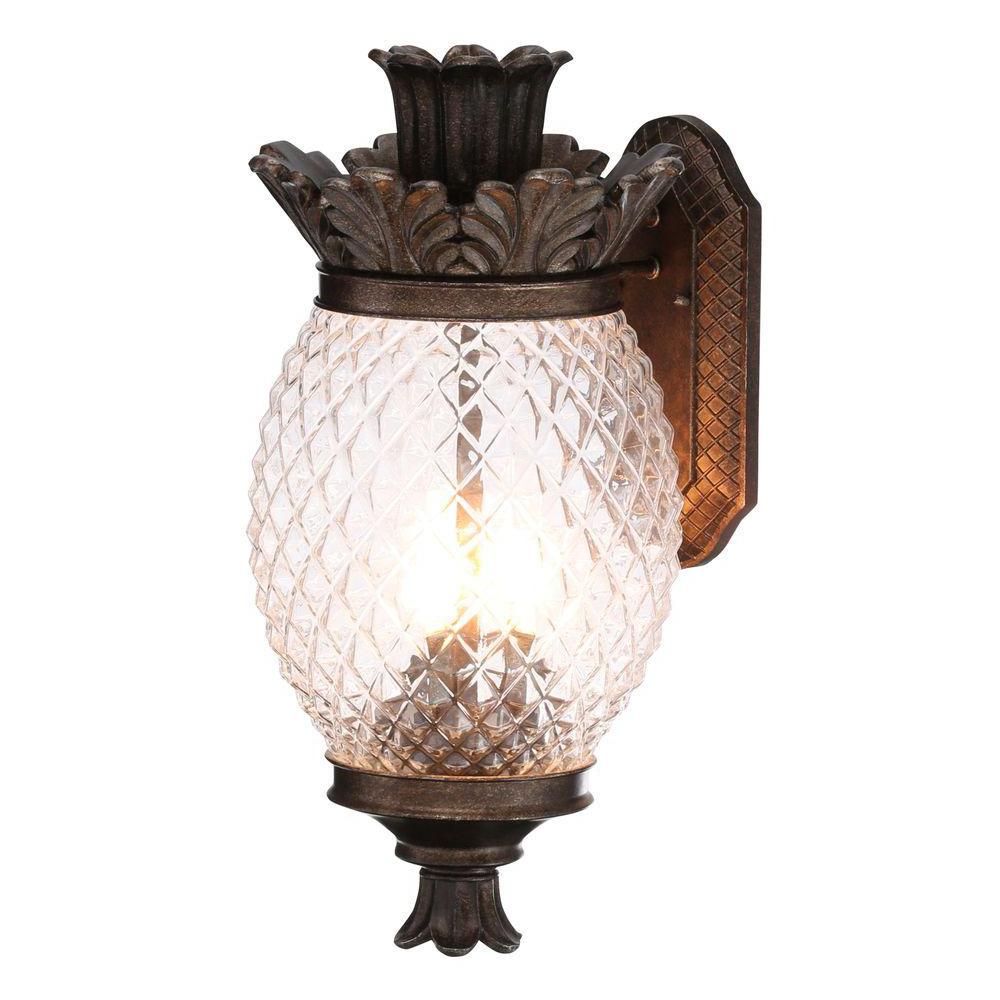 Monteaux Lighting 21 In Bronze Outdoor Pineapple Coach Light Wall Lantern Sconce Bl0121113 3 M The Home Depot - Pineapple Outdoor Coach Lights Monteaux Lighting 21 In Bronze Outdoor Pineapple Coach Light Wall Lantern Sconce Bl0121113 3 M The Home Depot - Pineapple Outdoor Coach Lights