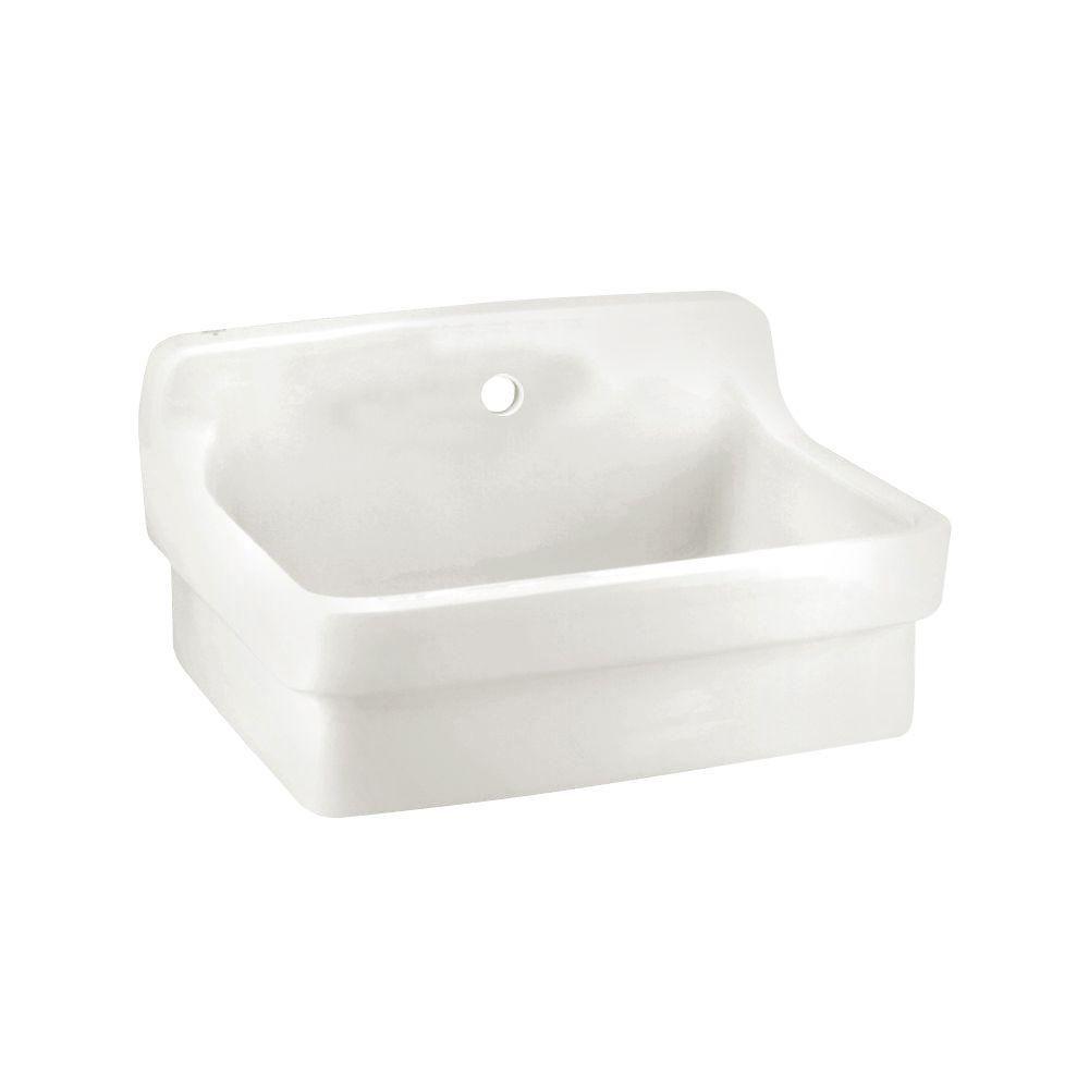 American Standard Institutional 30 In X 22 In Vitreous China All Purpose Sink In White