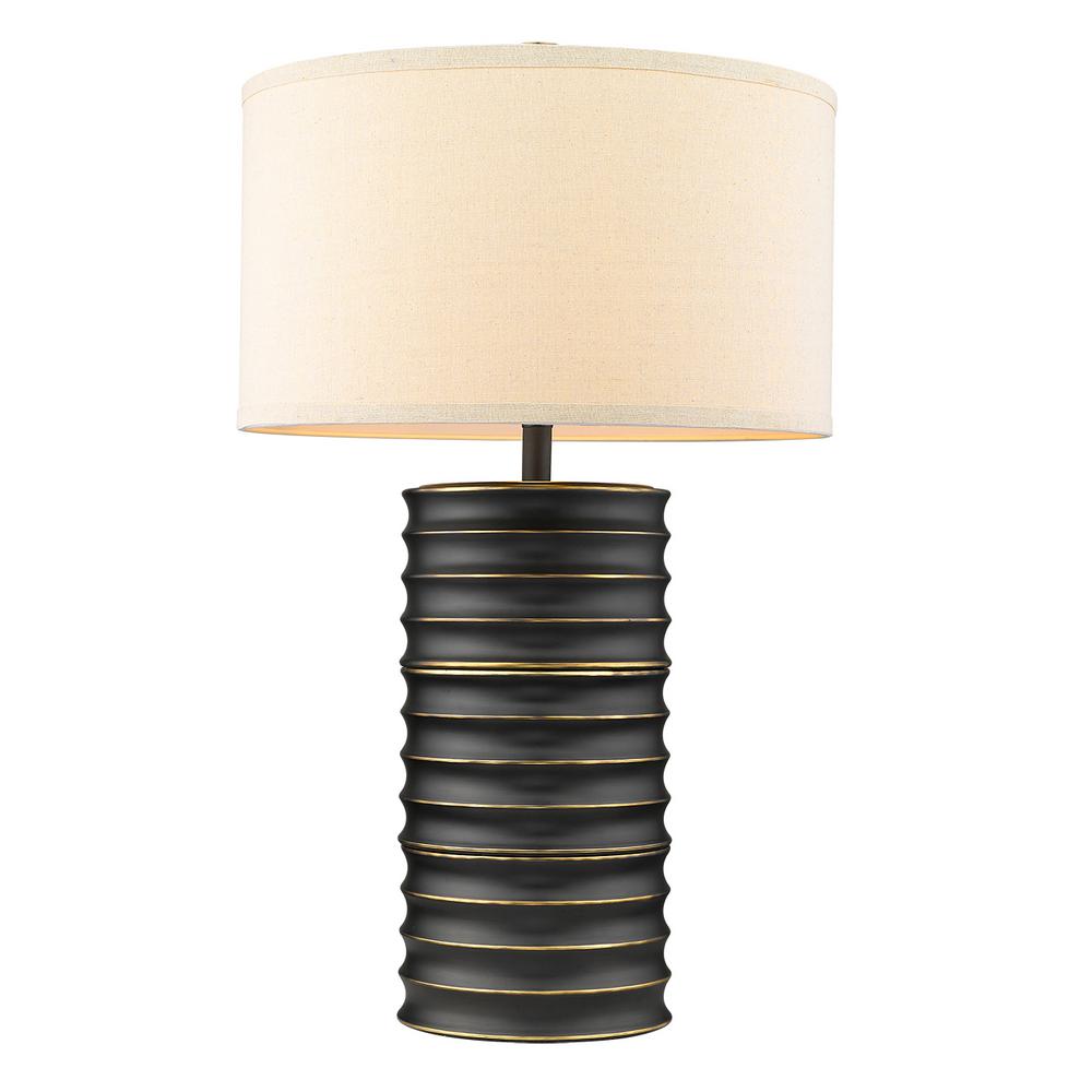 Trend Lighting Wave Ii 28 25 In 1 Light Burnished Br Table Light Burnished Br Table
