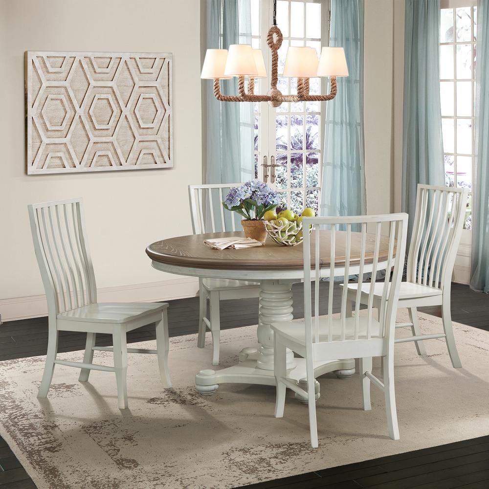 Picket House Furnishings Cayman Brown White Cottage Dining Table Dbs700dtbe The Home Depot