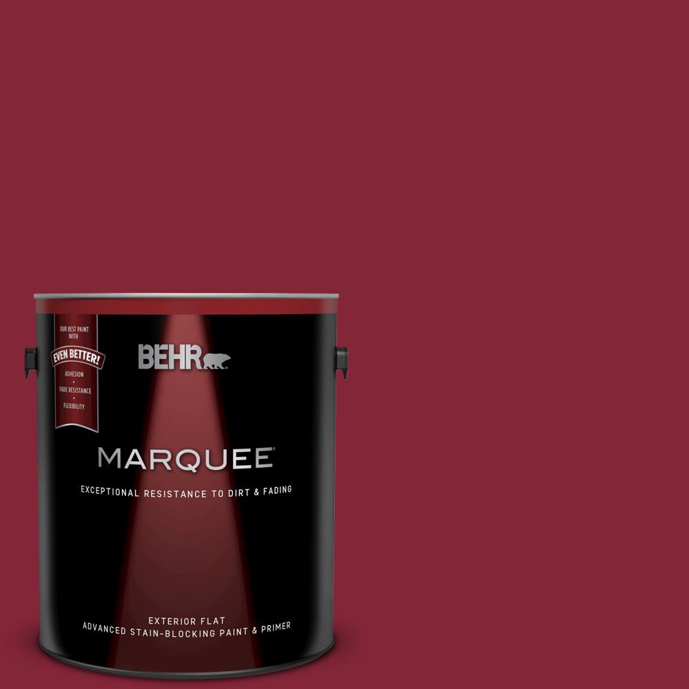 Behr Marquee 1 Gal M140 7 Dark Crimson Flat Exterior Paint And M140 7 Dark Crimson Flat Exterior Paint And Primer In One