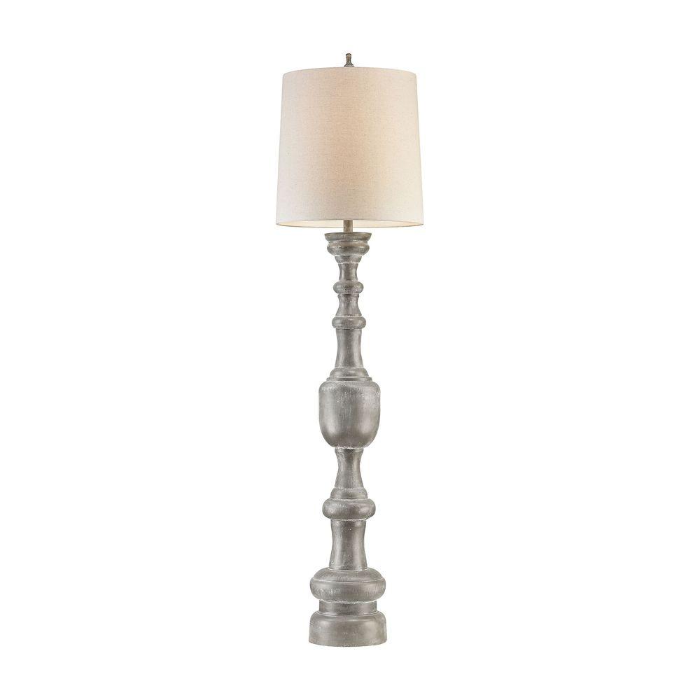 An Lighting Lillehammer 75 In Grey White Wash Floor Lamp Tn An Lighting Lillehammer 75 In Grey White Wash Floor Lamp