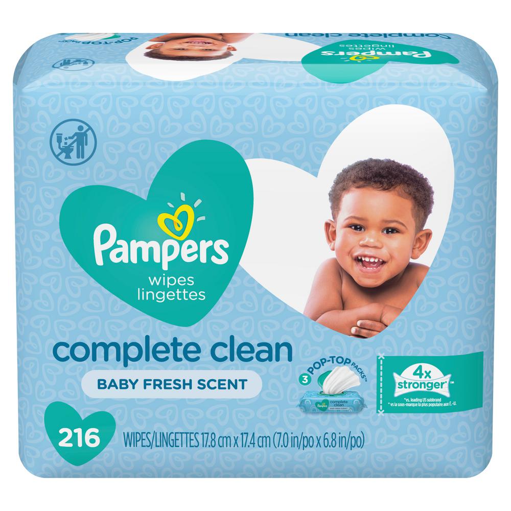 pampers complete clean scented baby wipes