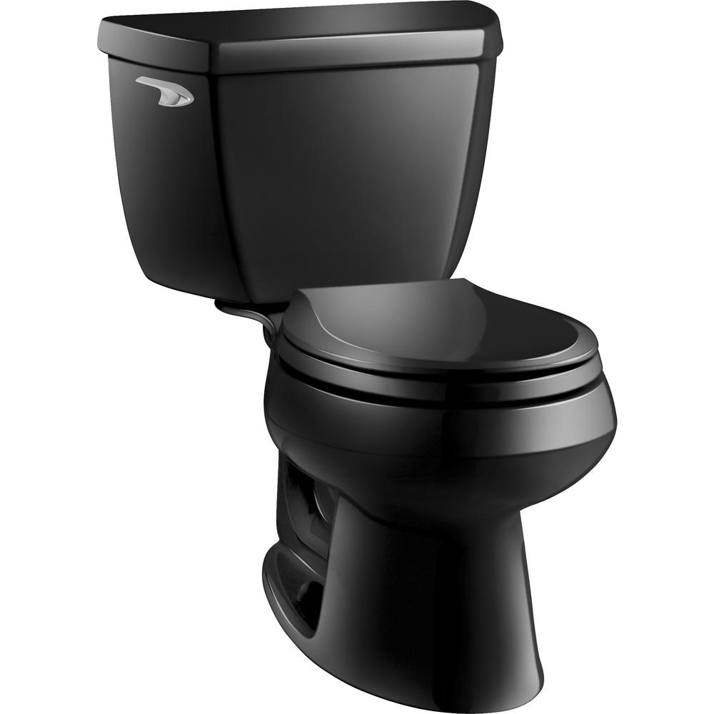 Kohler Wellworth Toilet >> Kohler Wellworth Classic 2 Piece 1 28 Gpf Round Front Toilet In Black With Brevia Quick Release Toilet Seat Kohler Wellworth Toilet >> Kohler Wellworth Classic 2 Piece 1 28 Gpf Round Front Toilet In Black With Brevia Quick Release Toilet Seat