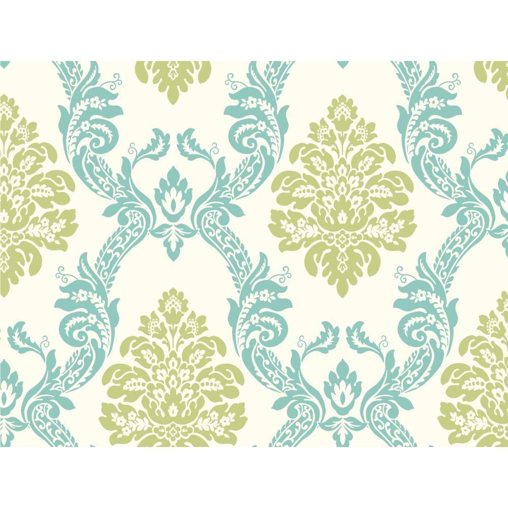 York Wallcoverings Watercolors Batik Ogee WallpaperWT4516 The Home Depot