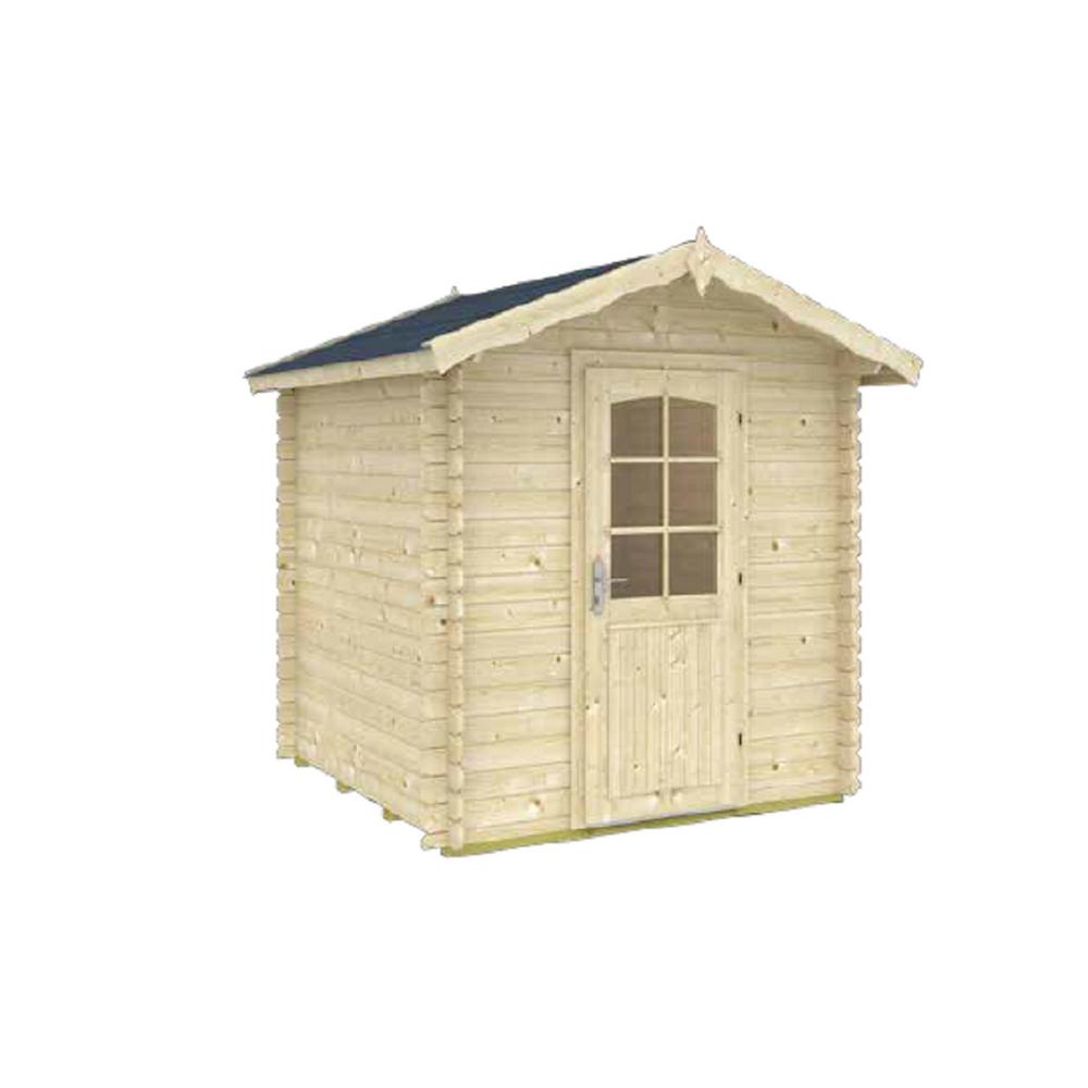 Ez Log Structures Wood Sheds Sheds The Home Depot