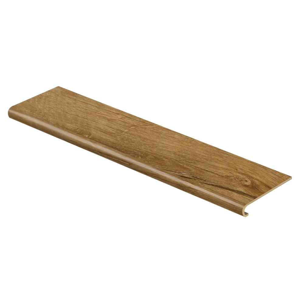 Laminate Stair Treads Flooring The Home Depot Marigold Oak 94 In Length X 12 1 8 Deep