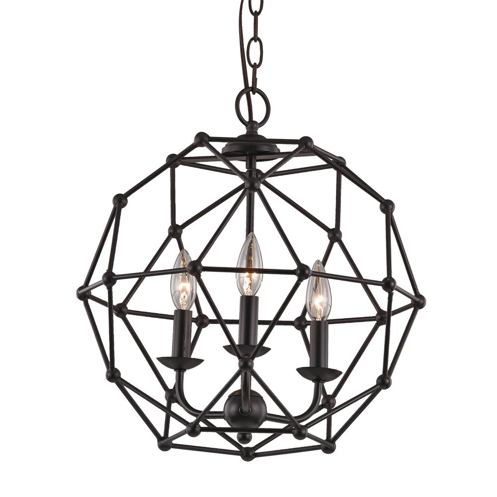 Avo 3 Light Rubbed Oil Bronze Pendant 10343 ROB The Home Depot   Rubbed Oil Bronze Chandeliers 10343 Rob 64 1000 