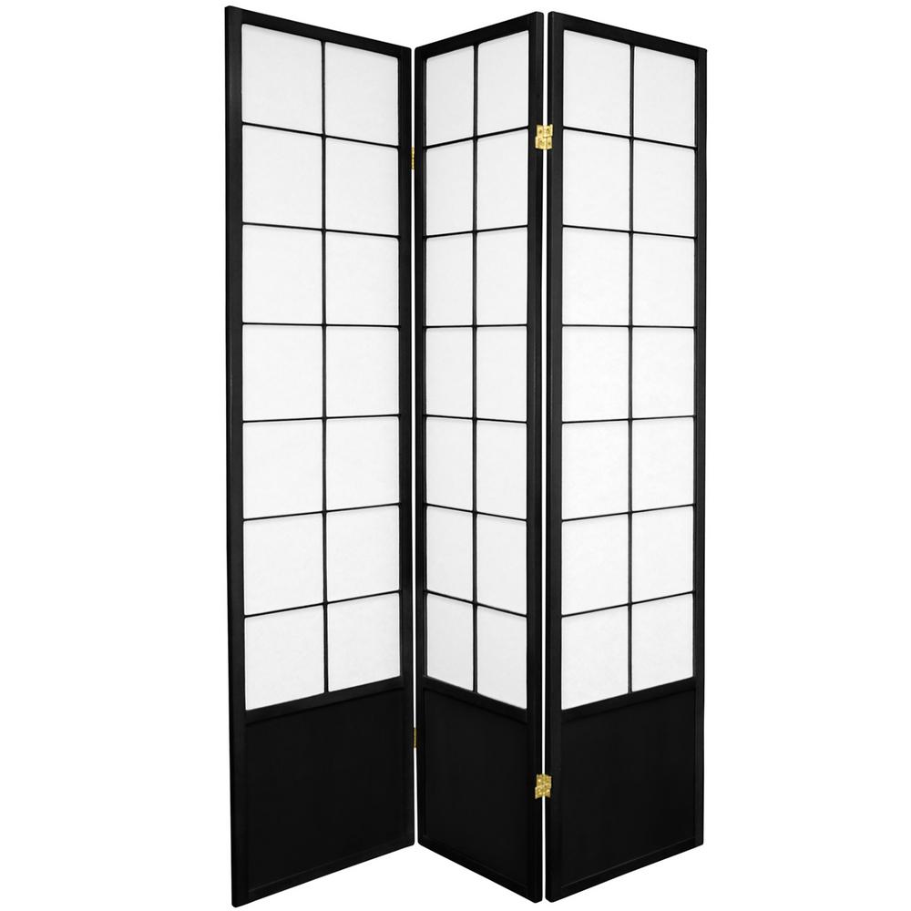 4 ft. Black 6Panel Room DividerFB4DMNDBLK6P The Home Depot