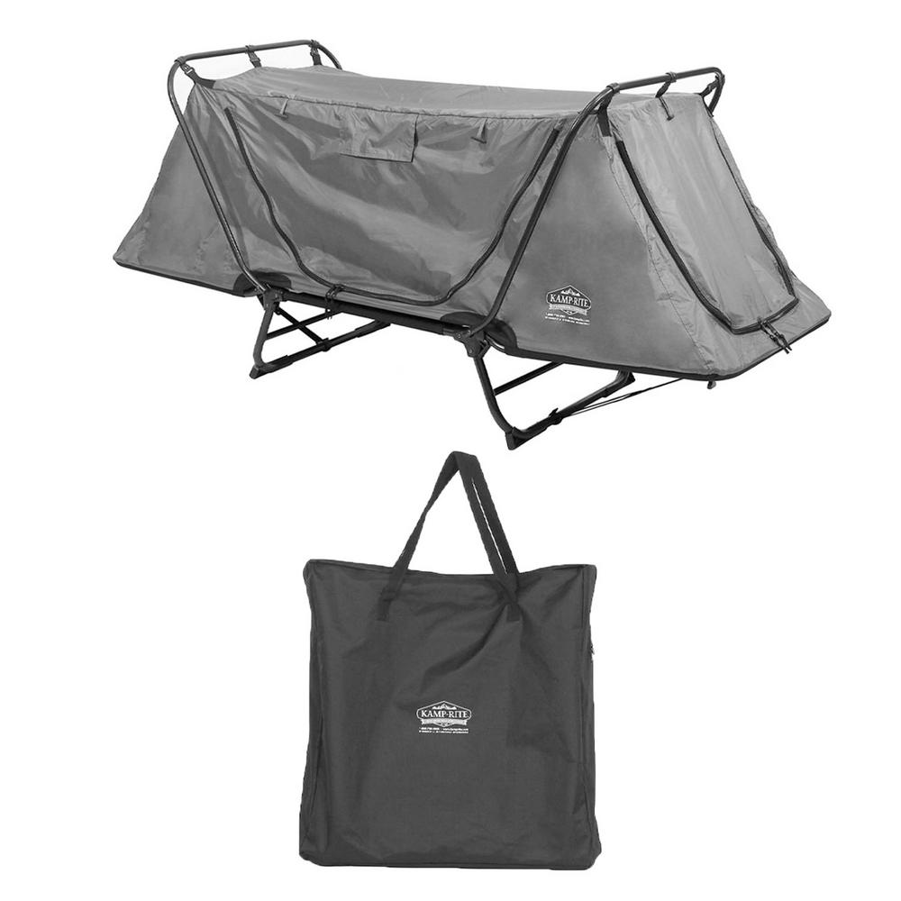 KampRite Original Tent Cot Folding Bed for 1Person Plus Valuables Storage Bag146690 The