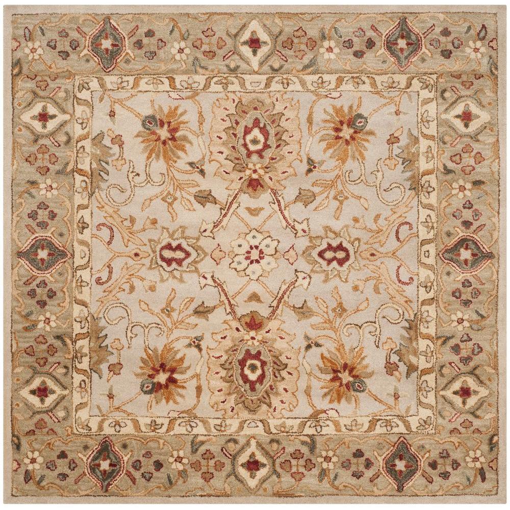 Safavieh Antiquity Grey Beige/Sage 6 ft. x 6 ft. Square Area RugAT816B