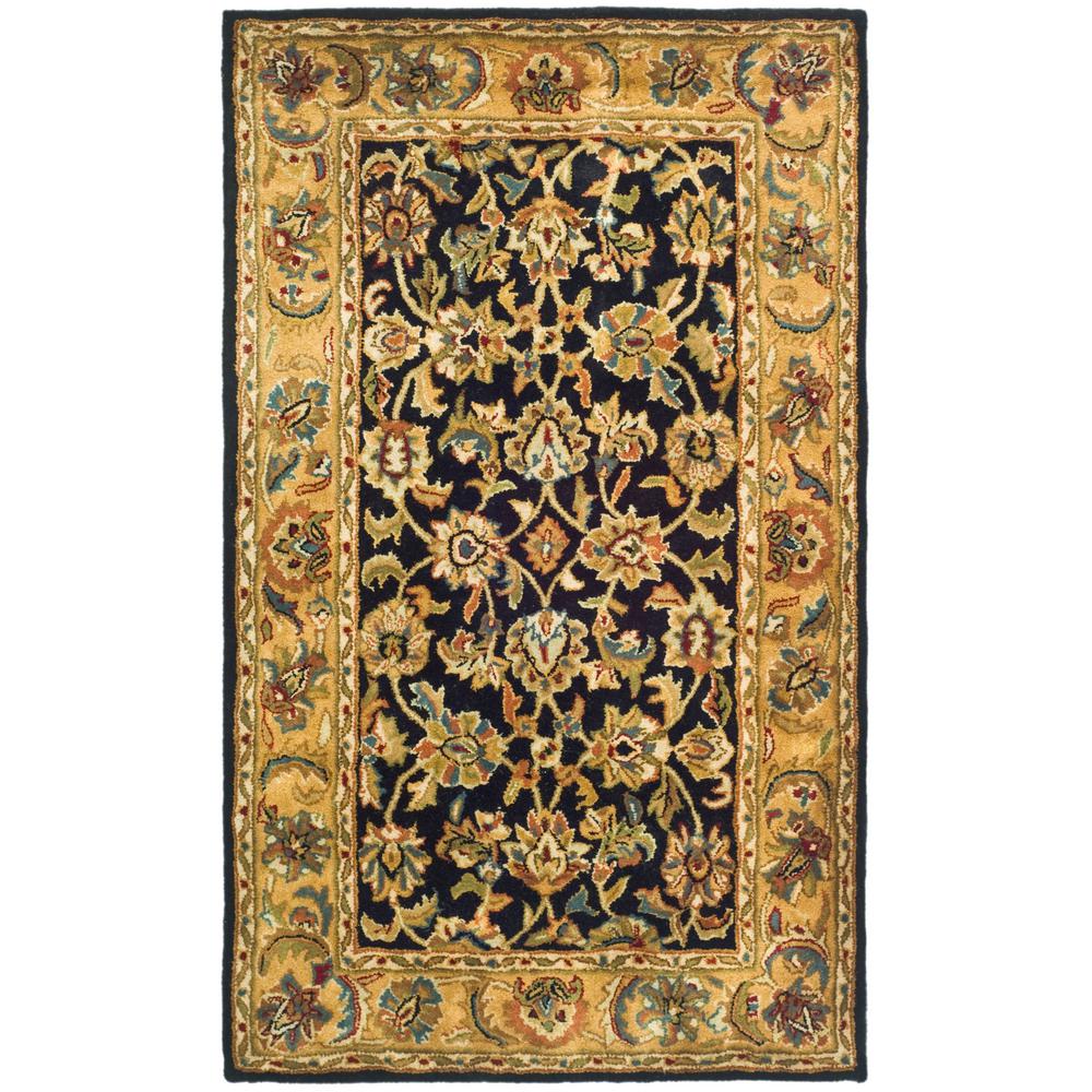 Safavieh Classic Black/Gold 3 ft. x 5 ft. Area RugCL758B3 The Home Depot