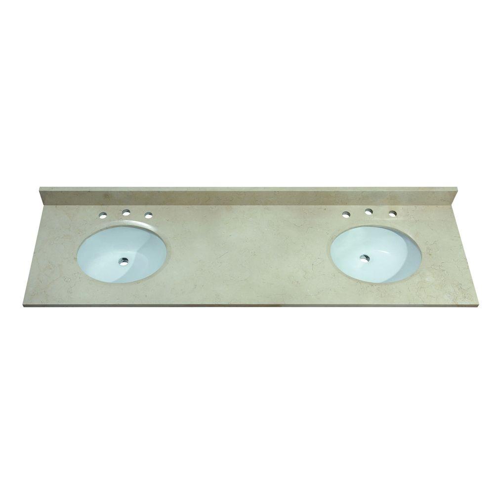 Avanity 73 in. Marble Vanity Top in Gala Beige without BasinSUT73GB