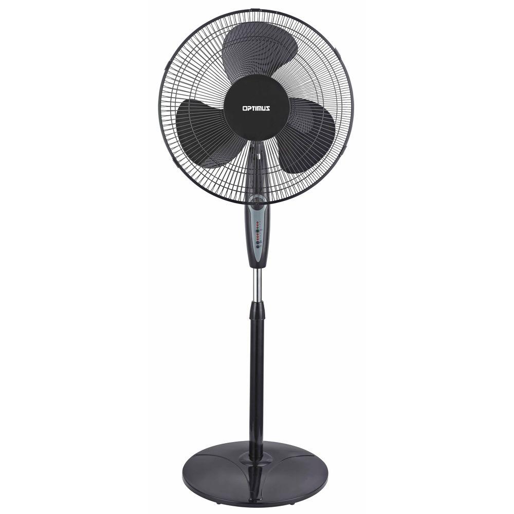 Optimus 16 in. Oscillating Pedestal Fan with Remote ...