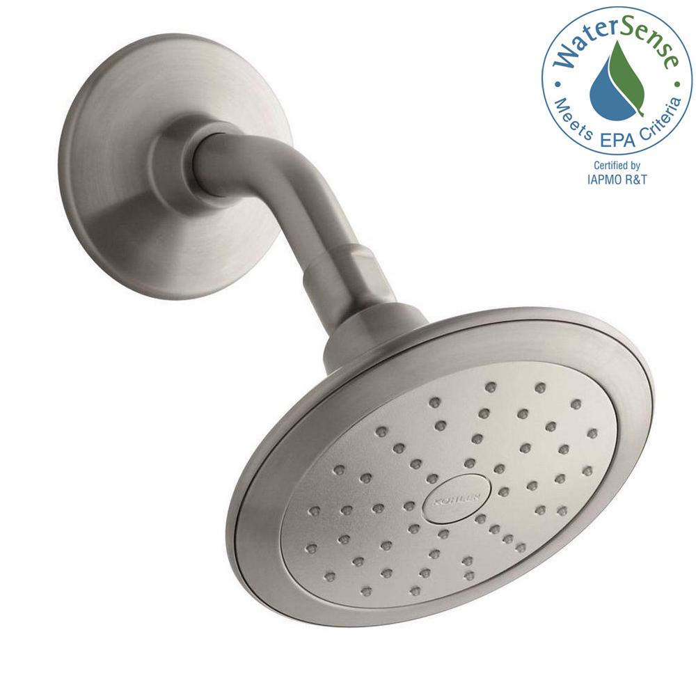 KOHLER Forte 1Spray Single Function 5.5 in. Raincan Showerhead in