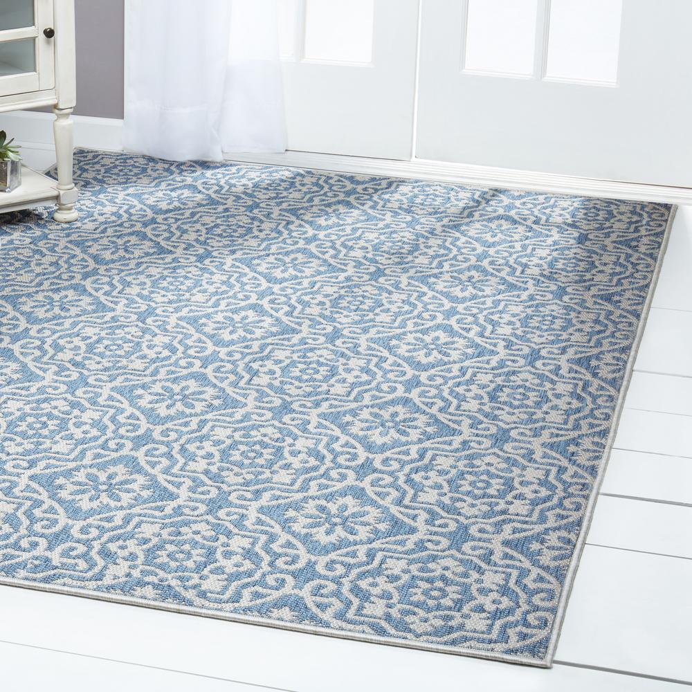 8 X 10 Blue Outdoor Rugs Rugs The Home Depot