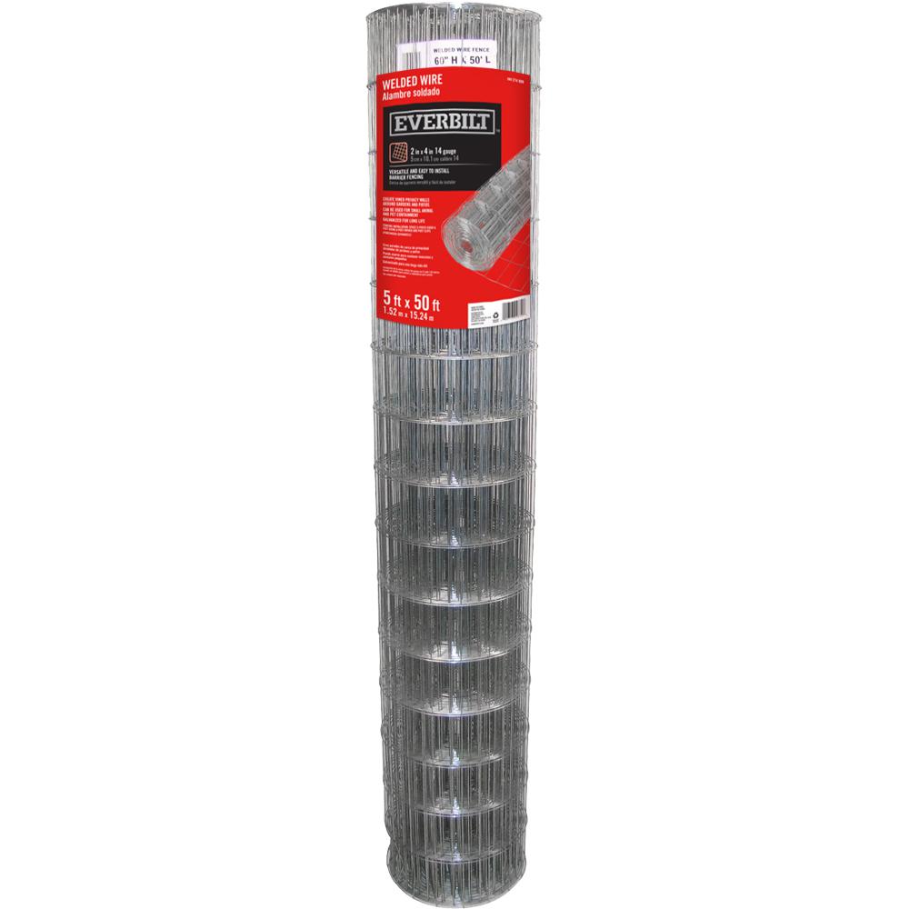 YARDGARD 5 ft. x 50 ft. 14Gauge Vinyl Galvanized Welded Wire308354B