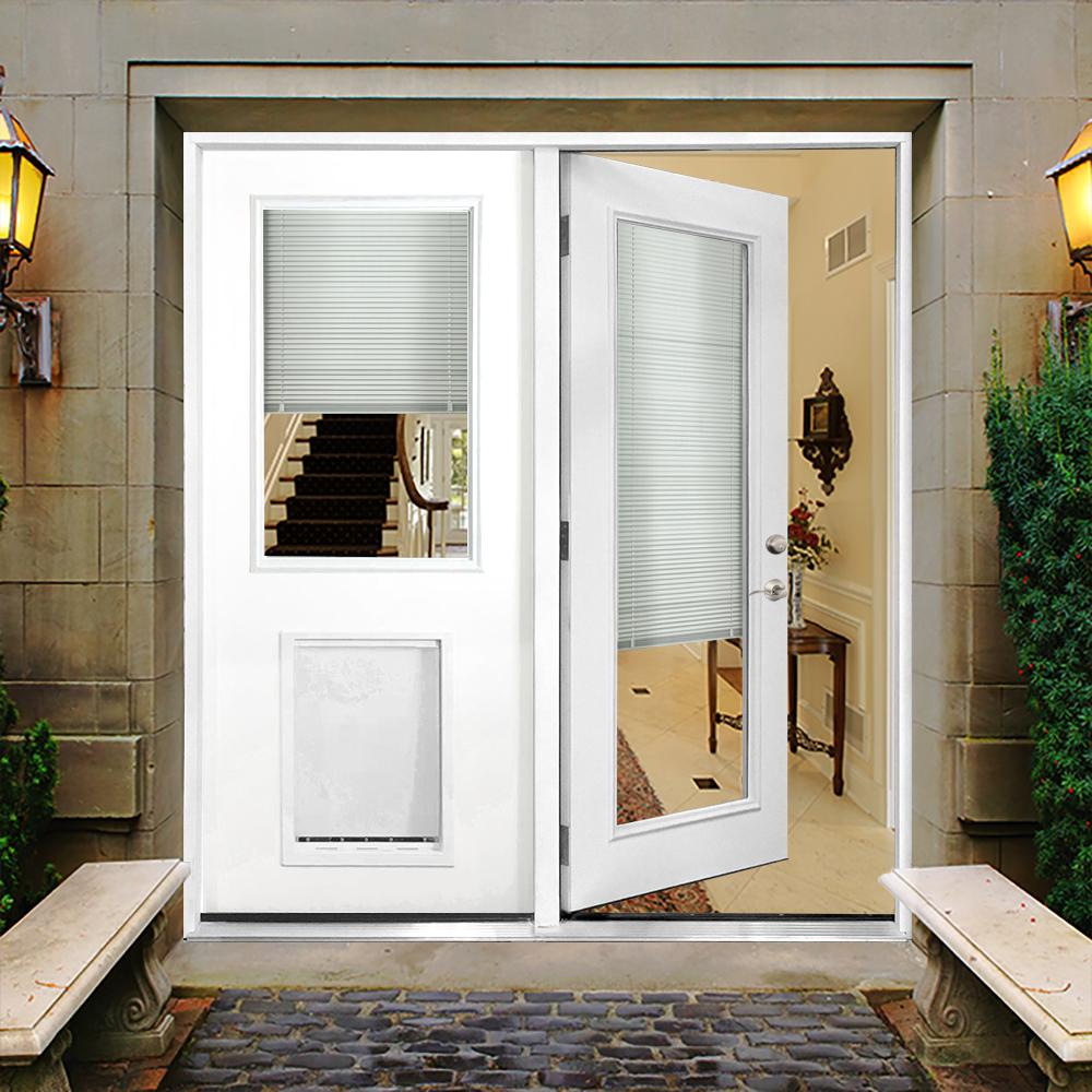 Steves Sons 60 In X 80 In Clear Mini Blind Primed White
