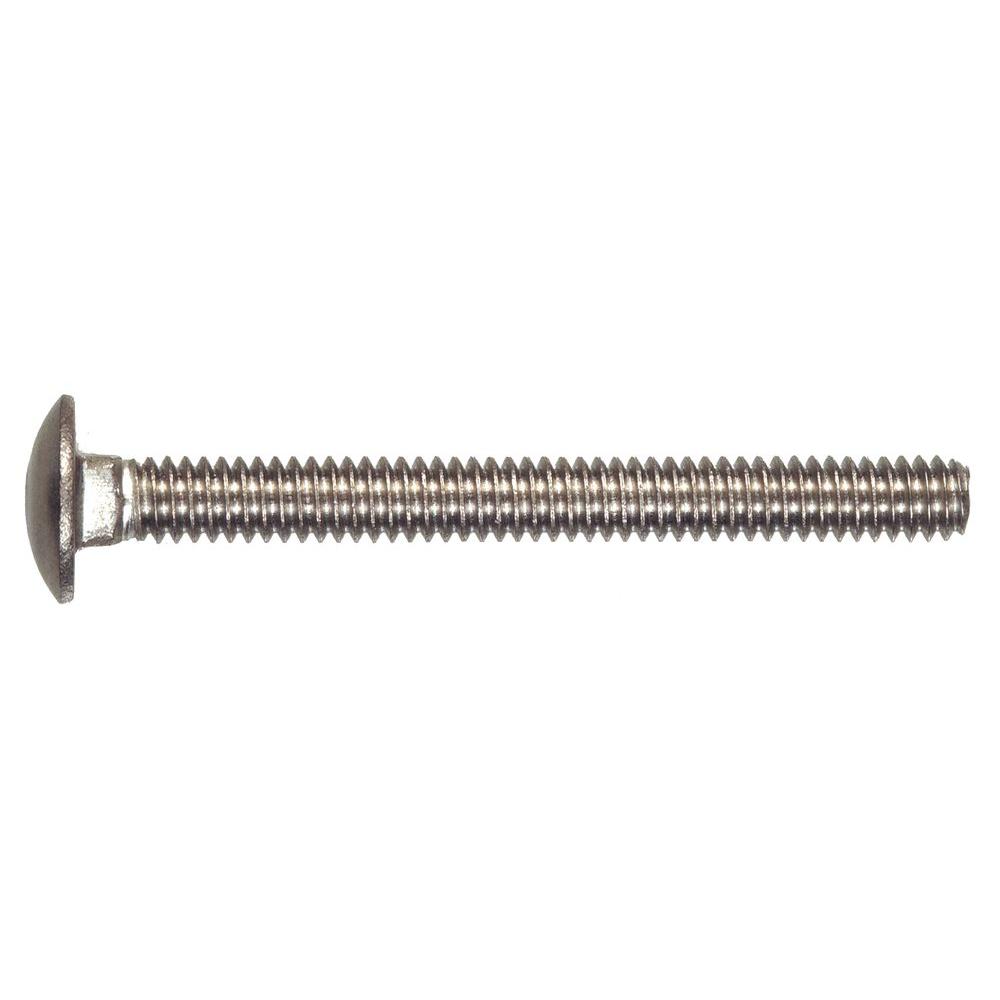 Hillman Stainless Steel Carriage Bolt (3/8"-16 Coarse Thread x 1-1/2 Home Depot Stainless Steel Carriage Bolts
