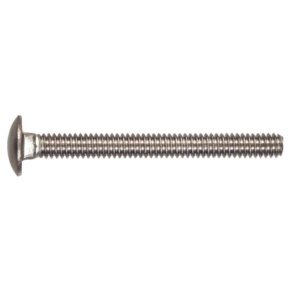 Hillman Stainless Steel Carriage Bolt 38 16 Coarse Thread X 2 12 Length