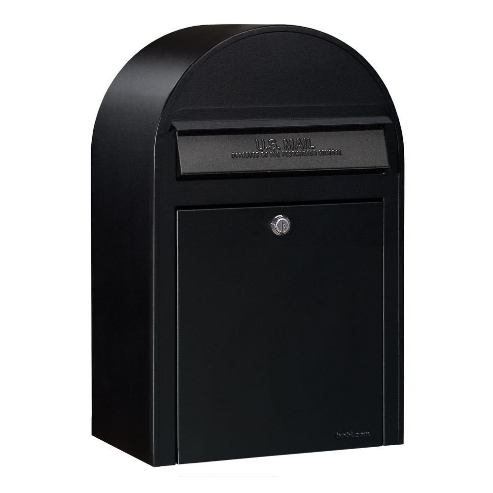 Bobi Black Wall Mount Security MailboxClassic 9005 The Home Depot