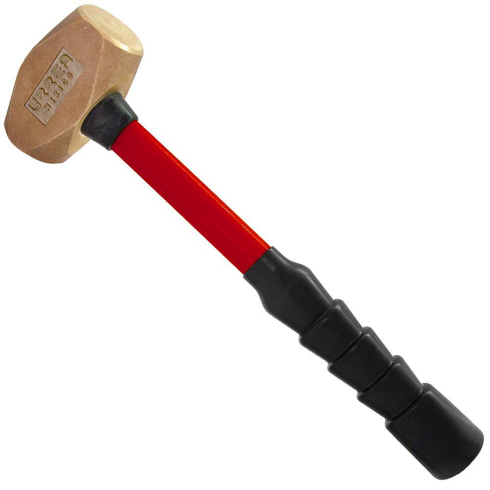 URREA 3 POUND STEEL OCTAGONAL SLEDGE HAMMER WITH FIBER GLASS HANDLE