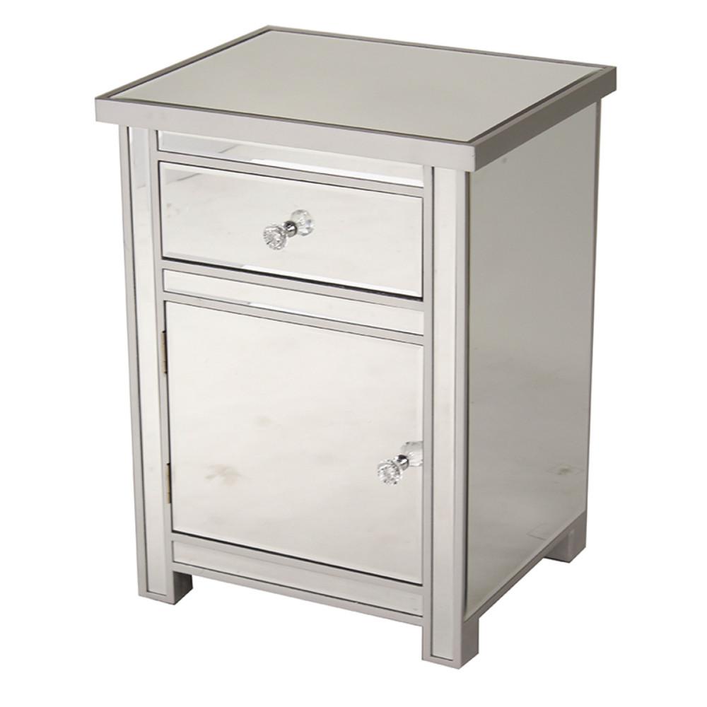 Shelly Embled 19 29x19 29x15 75 In Accent Storage Cabinet With A Mirrored Gl Drawer And Door Silver Wood Shelly Embled 19 29x19 29x15 75 In Accent Storage Cabinet With A Mirrored Gl Drawer And Door Silver Wood
