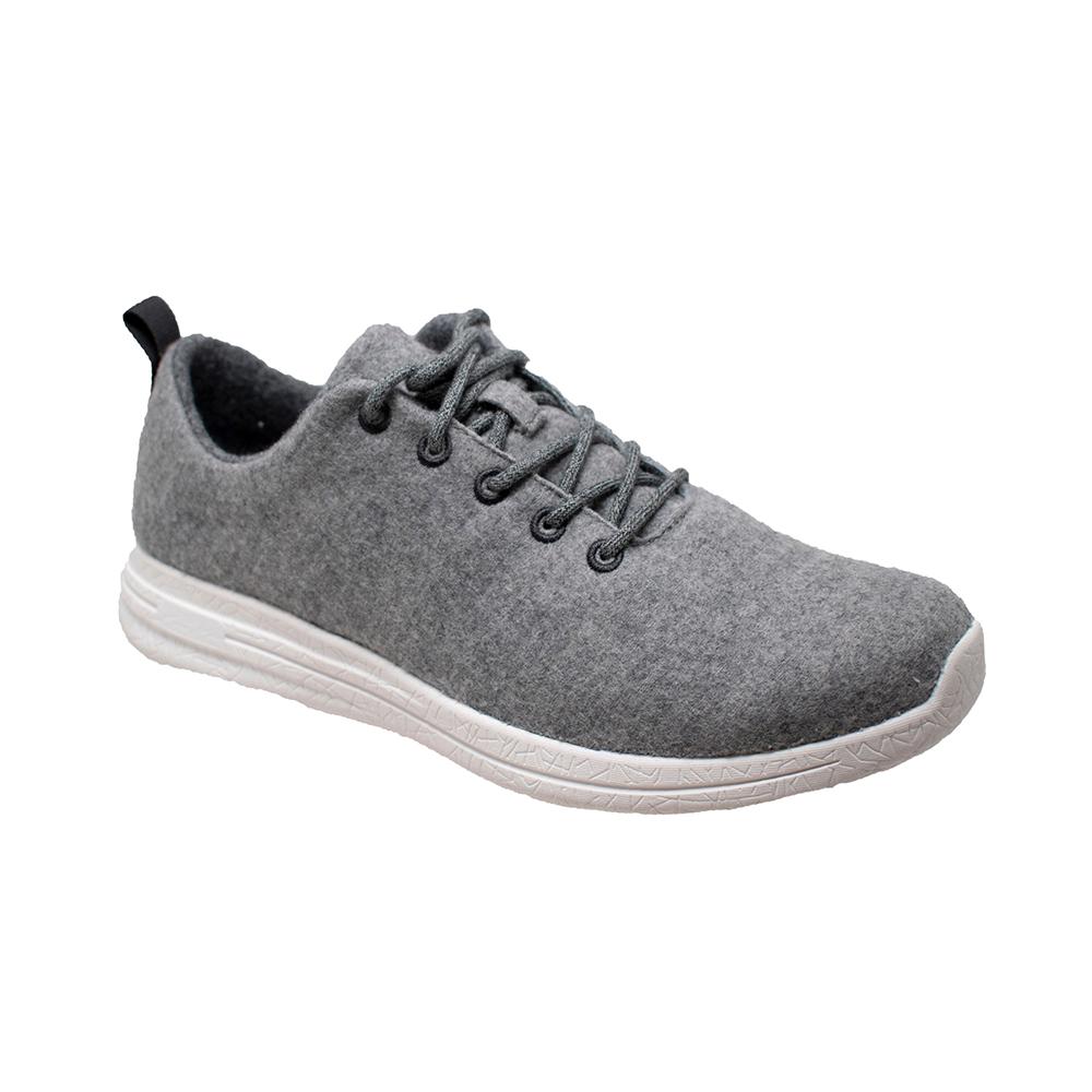 12 Gray Wool Casual Shoes-AP1005-M120 