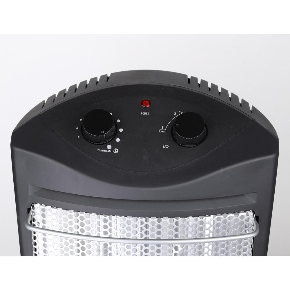 Overheat Protection 1500W. Quiet FENGLI Electric Radiant Heater Fast Heating Quartz Tube Heater with Thermostat