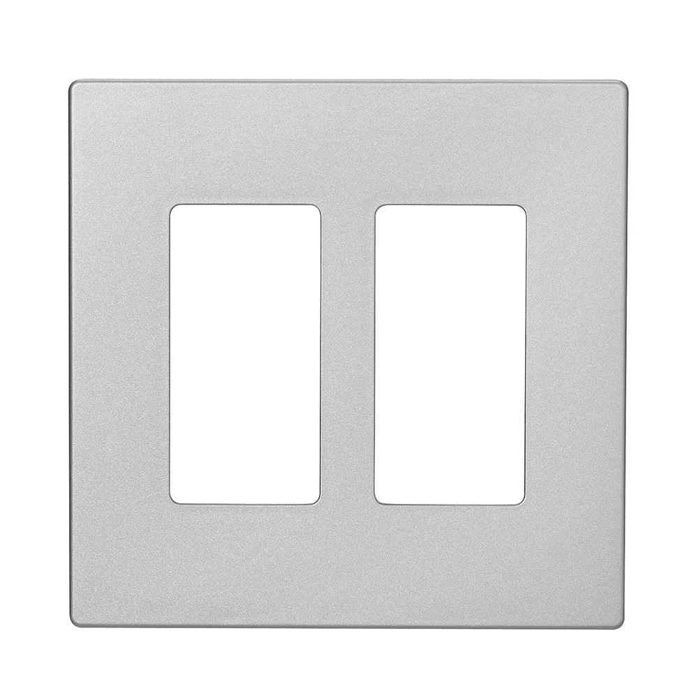Eaton Aspire 1Gang Screwless Wall Plate, Silver Granite9521SG The