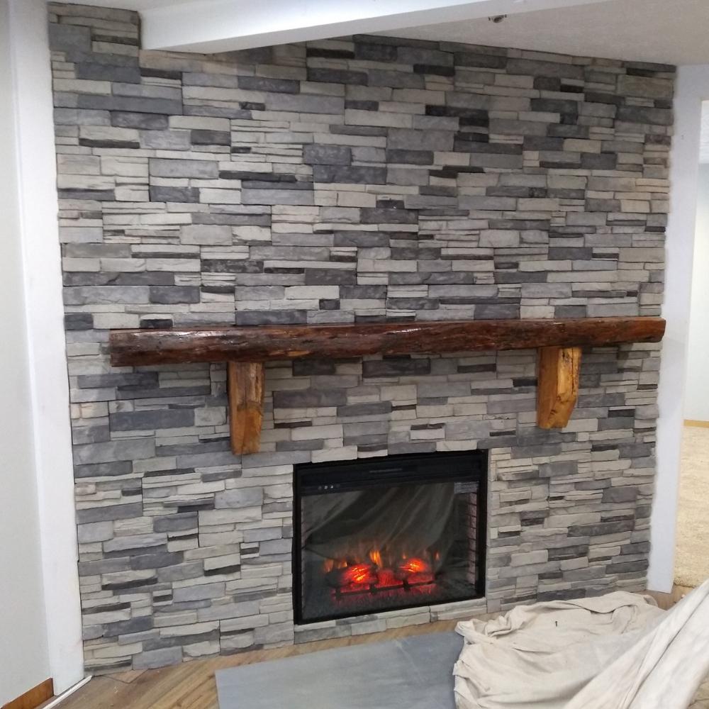 Adorn 23 5 In X 6 Colorado Gray, Faux Stone Siding For Fireplaces