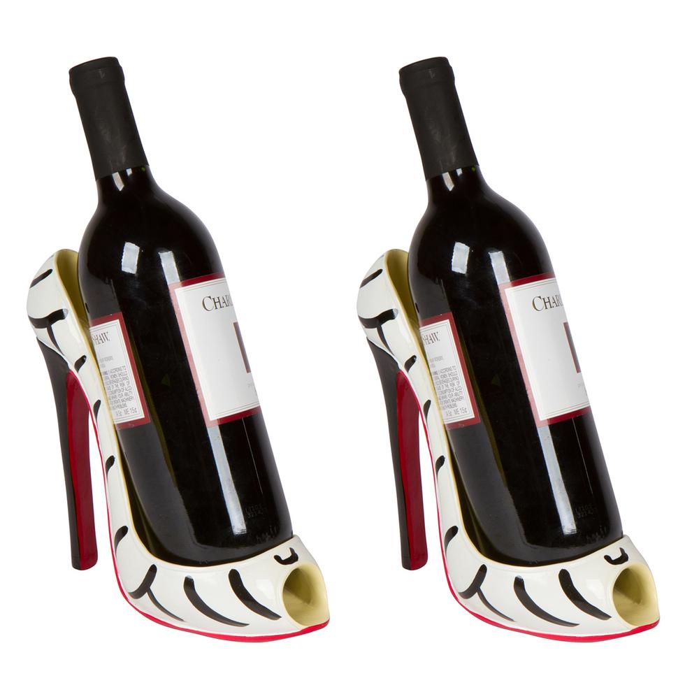 Trademark Innovations 8 In X 7 H High Heel Single Wine Bottle H High Heel Single Wine Bottle Holder