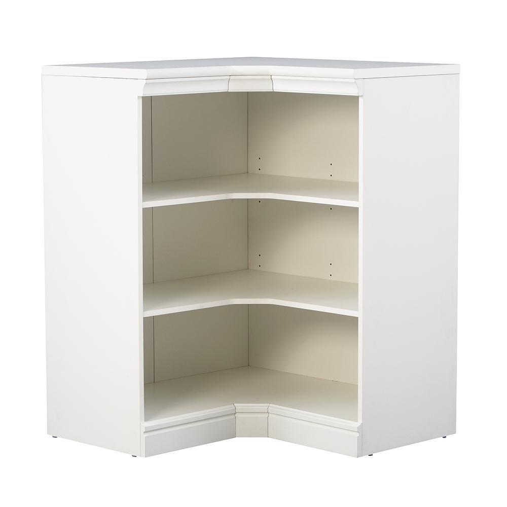 Home Decorators Collection Manhattan Modular 3Shelf Storage Corner Unit in White9155700410 