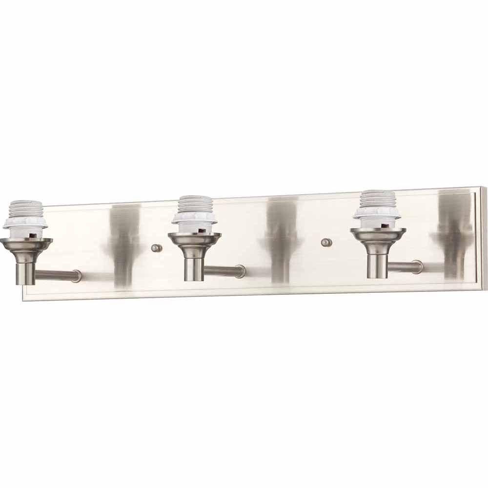 Filament Design Lenor 3Light Brushed Nickel Incandescent Bath Vanity