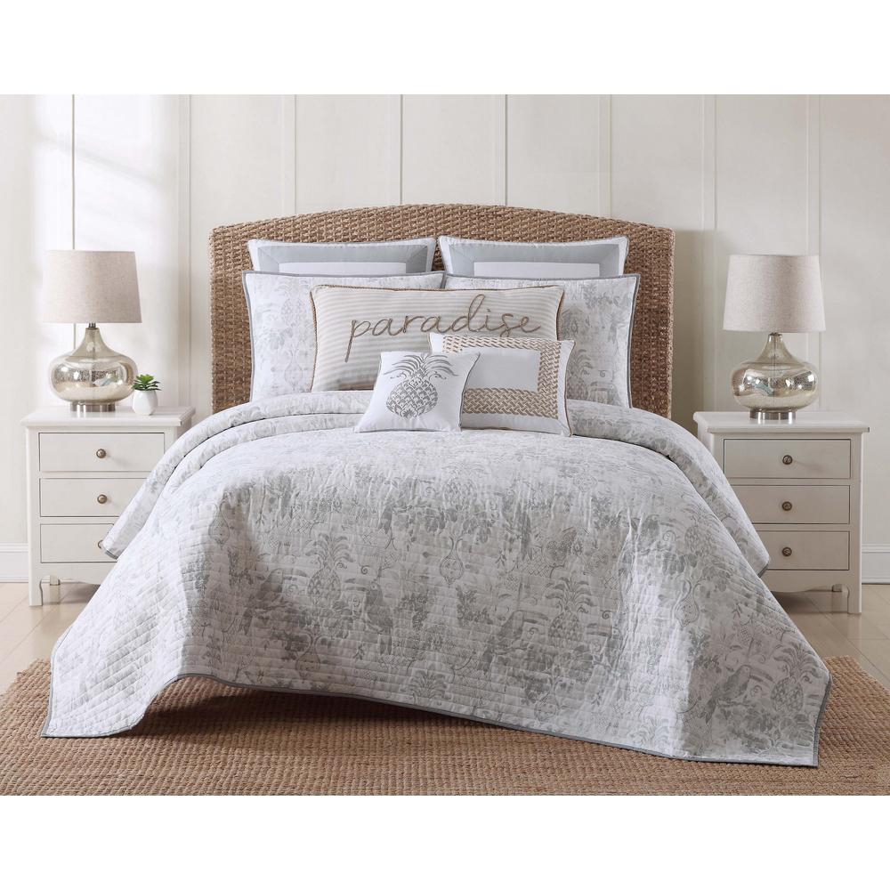 Oceanfront Resort Tropical Plantation Toile Twin Xl Quilt Set Oceanfront Resort Tropical Plantation Toile Twin Xl Quilt Set